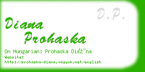 diana prohaska business card